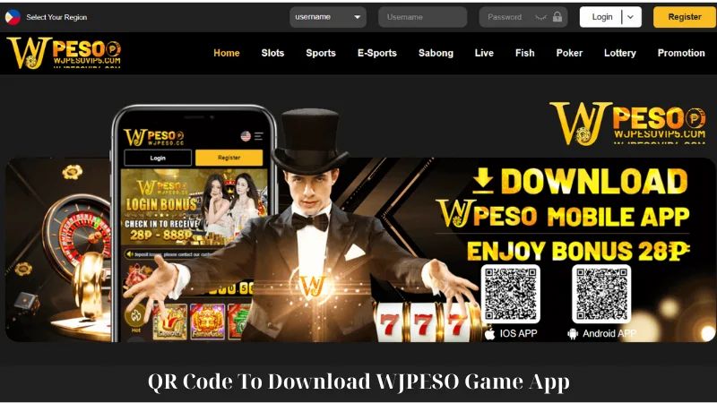 QR Code To Download WJPESO Game App